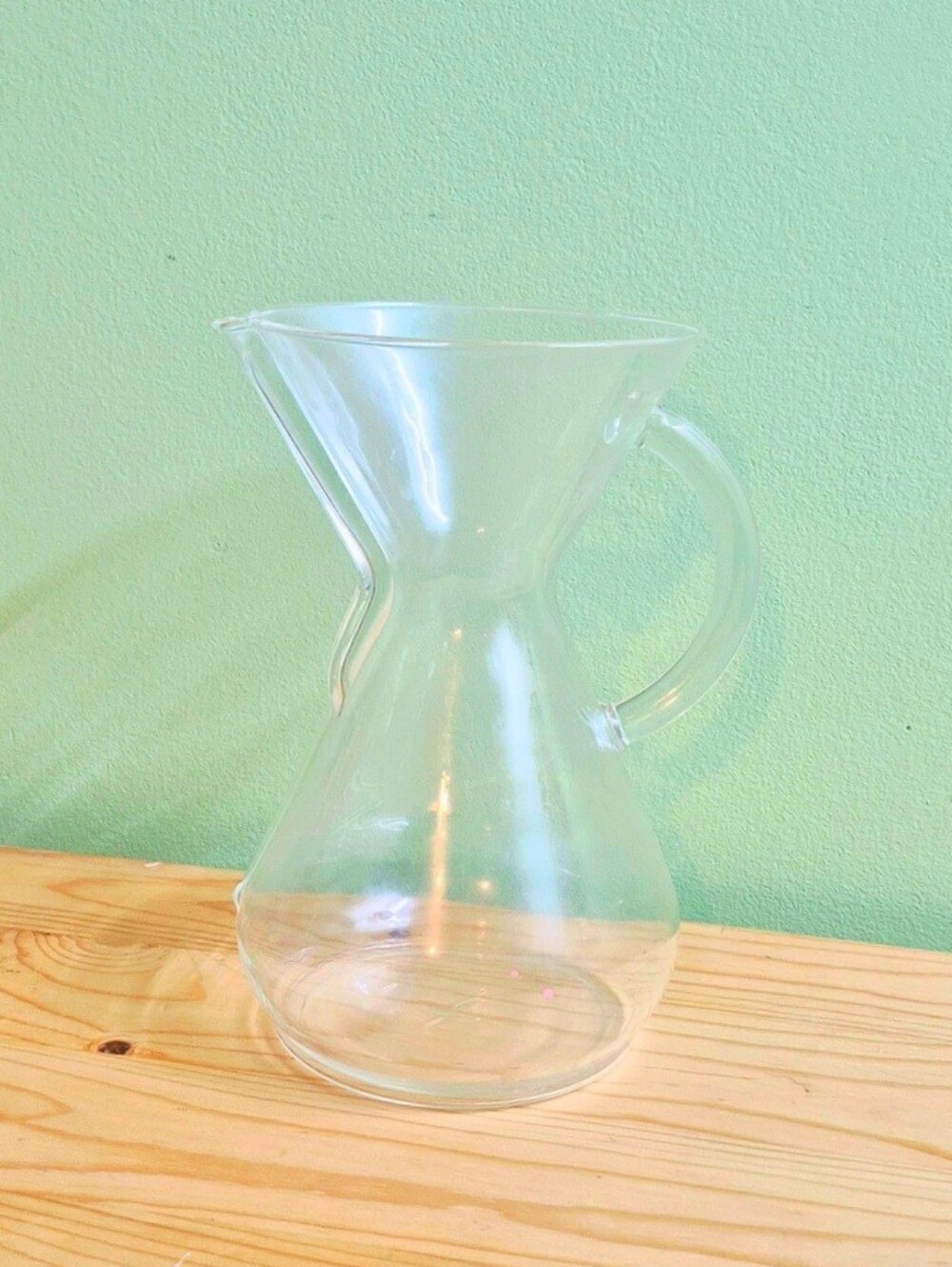 CHEMEX Borosilicate Glass Handle Coffee Maker Manual Brewer Clear Drip Pot